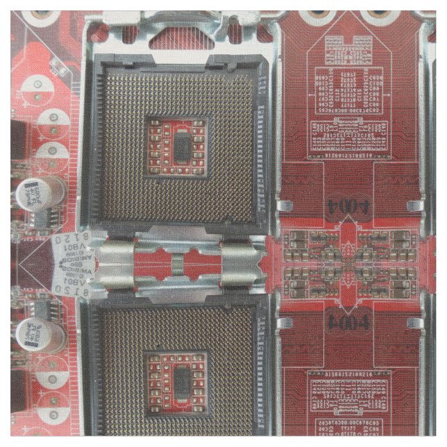 Tela Fabricación de sockets de procesador (De cerca)