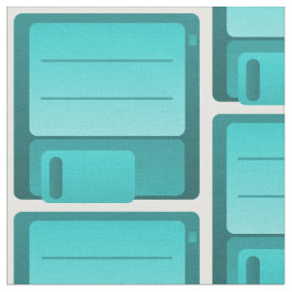 Tela Fabricación verde azulada de patrones de disquete