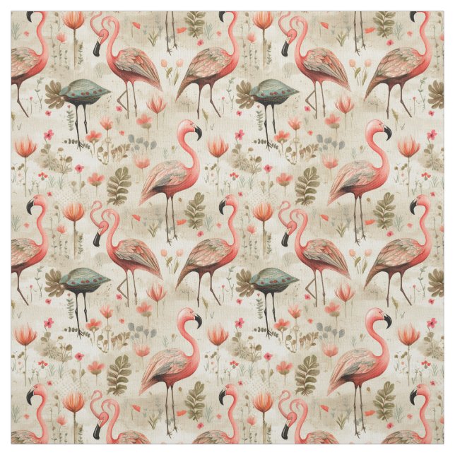 Tela "Fábulas Flamingo: Flamingo caprichoso (Retal)