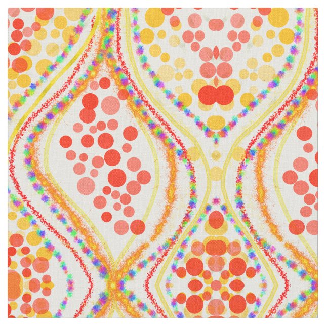 Tela fabulosos naranjas (De cerca)