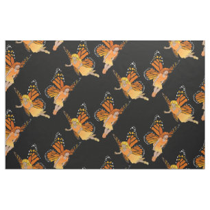 Tela Faerie Art Fabric Butterfly Fairy Pattern Fabric