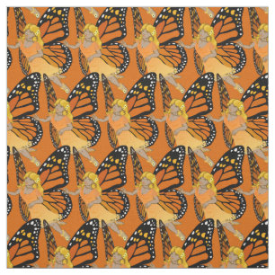 Tela Faerie Art Fabric Butterfly Fairy Pattern Fabric