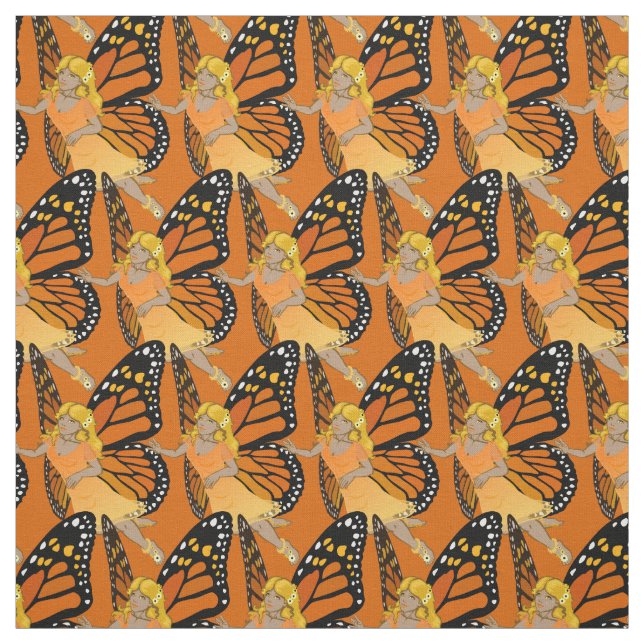 Tela Faerie Art Fabric Butterfly Fairy Pattern Fabric (Retal)