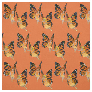 Tela Faerie Art Fabric Butterfly Fairy Pattern Fabric