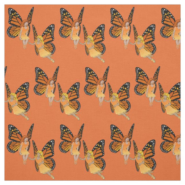 Tela Faerie Art Fabric Butterfly Fairy Pattern Fabric (Retal)