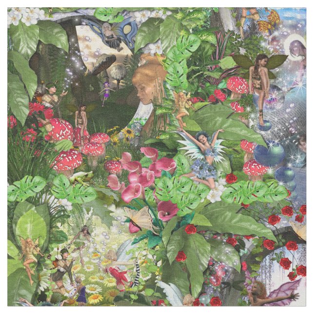 Tela Fairy Kingdom Forest Dreamland Fantasy Stories (De cerca)