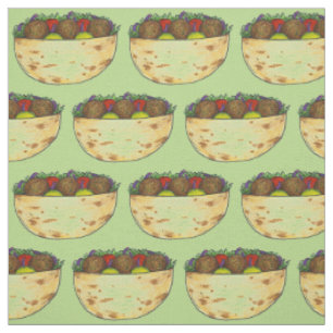 Tela Falafel Balls Lechuga Tomate Pita Foodie Sandwich