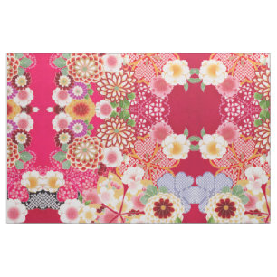 Tela Falln Red Floral Burst