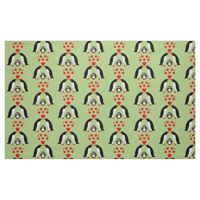 Tela Familia Penguins ("Cuarto gordo" (fat quarter))