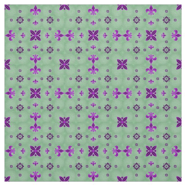 Tela Fancy Purple y Green (Retal)