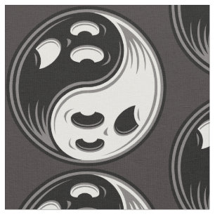 Tela Fantasma Yin Yang Negro y Blanco