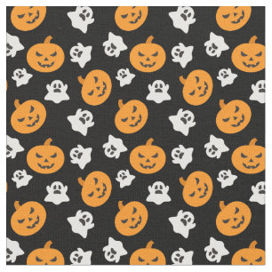 Tela Fantasmas de Halloween y Jack O Lantern