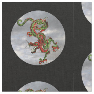 Tela Fantástico Dragon Red and Gold v3