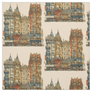 Tela Fantasy Cute Old City Personalizado