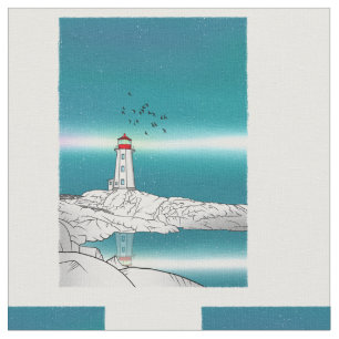 Tela Faro de Peggys Cove Canadá Nueva Escocia