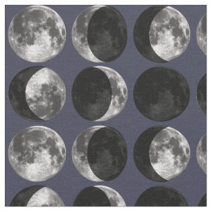 Tela Fases lunares. Cielo azul oscuro abstracto