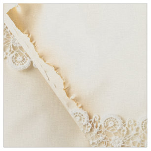 Tela Faux Ecru Lace Boxes Fabric