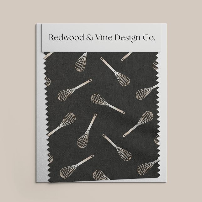 Tela Faux Gold & Black Kitchen Whisk Pattern (Subido por el creador)