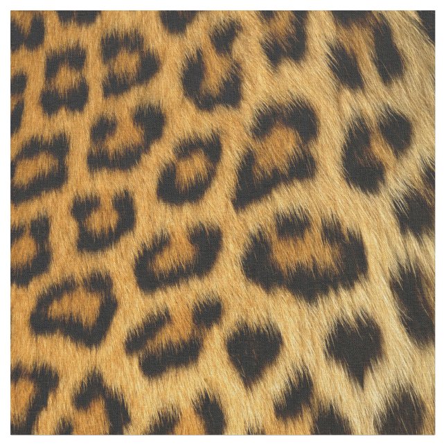 Tela Faux Leopard Spots Fur (De cerca)