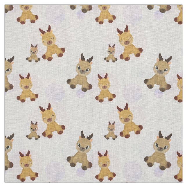 Tela Fawns Bambi. (Retal)