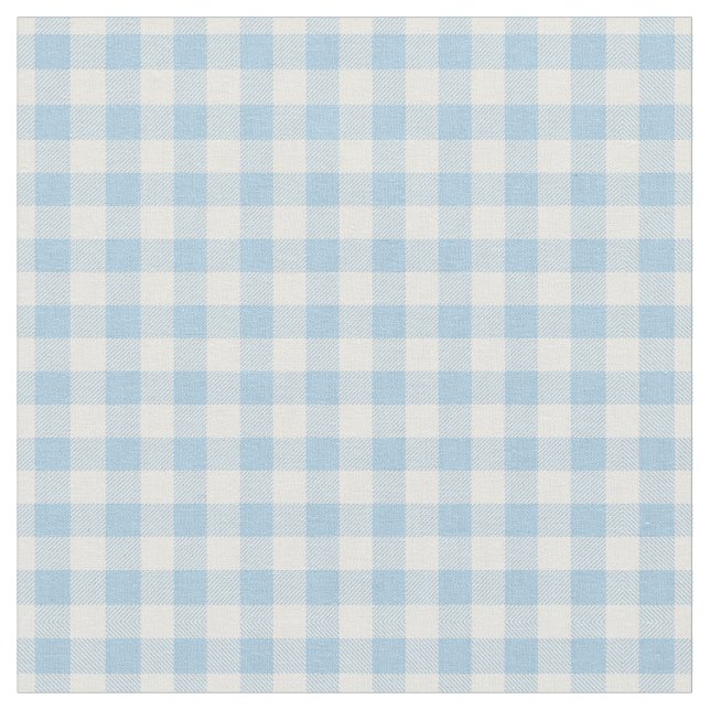 Tela Faye y Lauren Blue Gingham (De cerca)