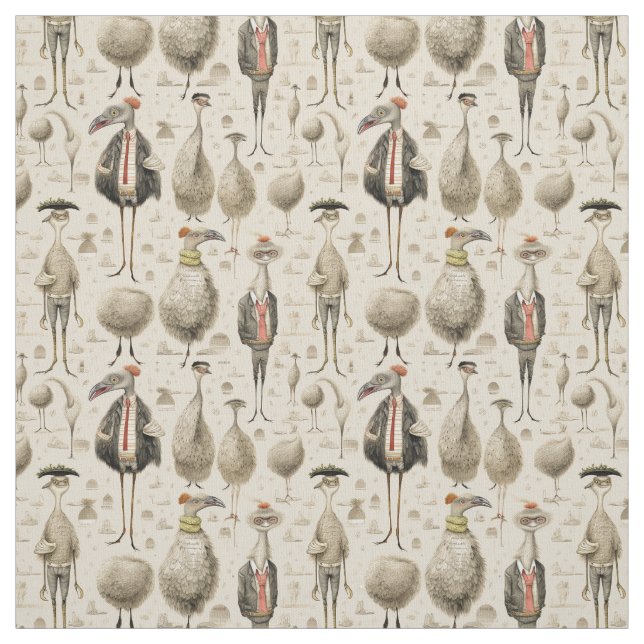 Tela Feathers of Fancy: Whimsy Ostrich (Retal)