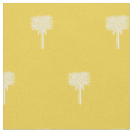 Tela Fecha tropical moderna Palm Amarillo