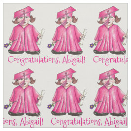 Tela Felicidades por la graduación personalizada Cap Go