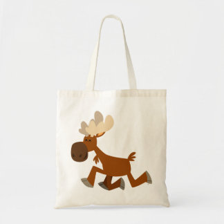 Tela Feliz bolso de los alces del dibujo animado lindo