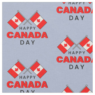Tela Feliz Día de Canadá Bandera Nacional Canadiense