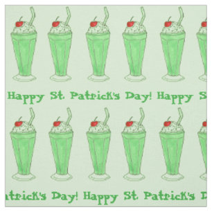 Tela Feliz Día de San Patricio Shamrock Green Shake