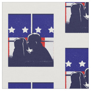 Tela feliz día de San Valentín amor bandera estadounide