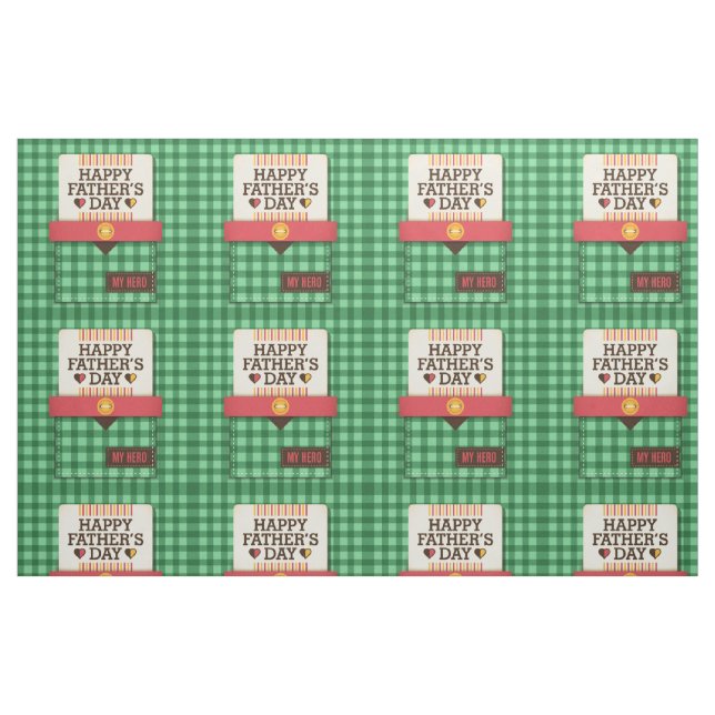 Tela Feliz Día del Padre ("Cuarto gordo" (fat quarter))