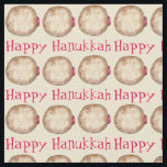 Tela Feliz Hanukkah Chanukah Jelly Donut Sufganiyah<br><div class="desc">Cuenta con un original ilustracion de marca de un delicioso donut de gelatina con azúcar en polvo. ¡Perfecto para Hanukkah! Este diseño también está disponible en otros productos. ¿No ves lo que estás buscando? ¿Necesita ayuda con la personalización? Contacte con Rebecca para que tenga una tela diseñada para usted.</div>