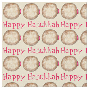Tela Feliz Hanukkah Chanukah Jelly Donut Sufganiyah
