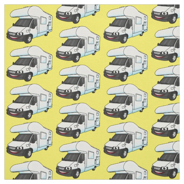 Tela Feliz ilustracion personalizado de camperán (Retal)