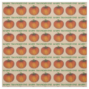 Tela Feliz Naranja de Acción de Gracias, Calabaza, otoñ