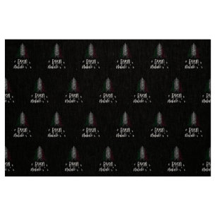 Tela Feliz Navidad con bandera italiana