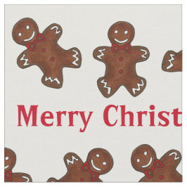 Tela Feliz Navidad Gingerbread Man men Foodie