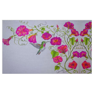 Tela Feliz Primavera Colibríes