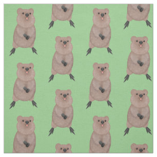 Tela Feliz y lindo diseño de personalizados de quokka