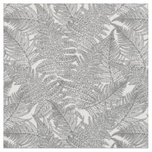 Tela Fern en blanco y negro