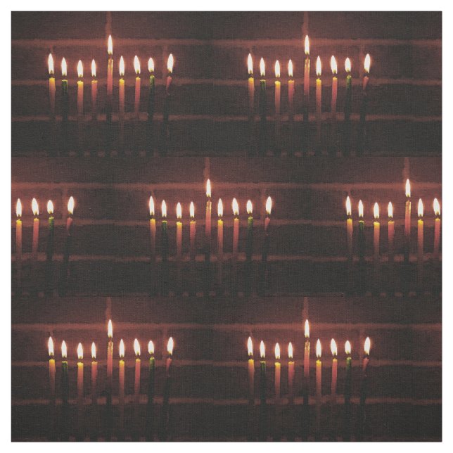 Tela Festival de las Luces Hanukkah Fabric (Retal)
