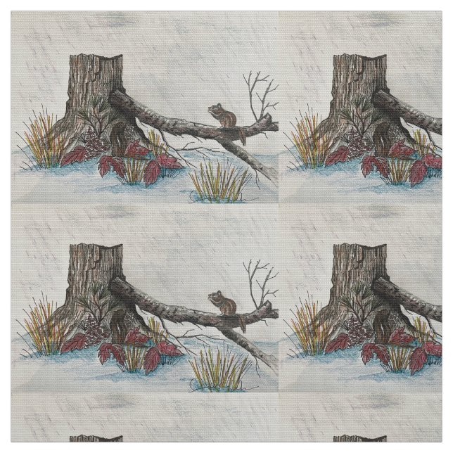 Tela Festival de otoño de Chipmunk (Retal)