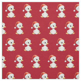 Tela Festive Christmas Baby Goose with Santa Hat Red