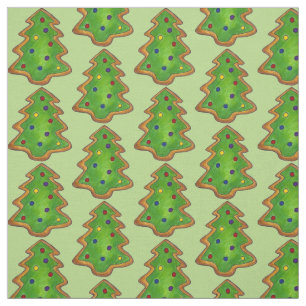 Tela Festividad de las cookies de azúcar verde escarpad