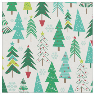 Tela Festividad de los modernos árboles navideños