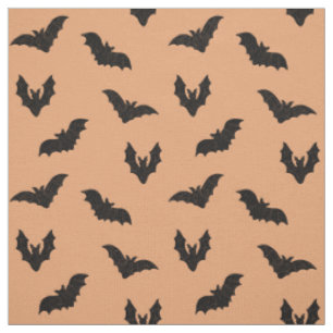 Tela Fiesta de Halloween Vintage Murciélagos Negros Nar