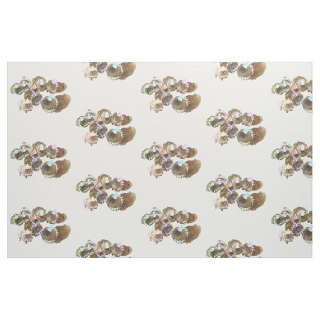 Tela Fiesta de Pekineses ("Cuarto gordo" (fat quarter))