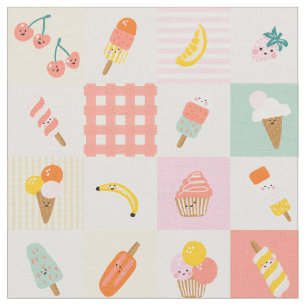 Tela Fiesta de verano - Helado de gelato con sprinkles